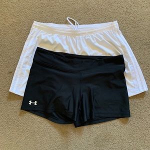 Women’s Adidas and Under Armour Athletic Shorts